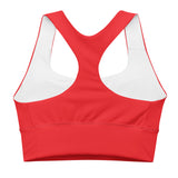 Women's Runway Girlz Sports Bra (Red/White)