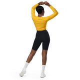 Women's Runway Girlz Crop Top (Yellow/Black)