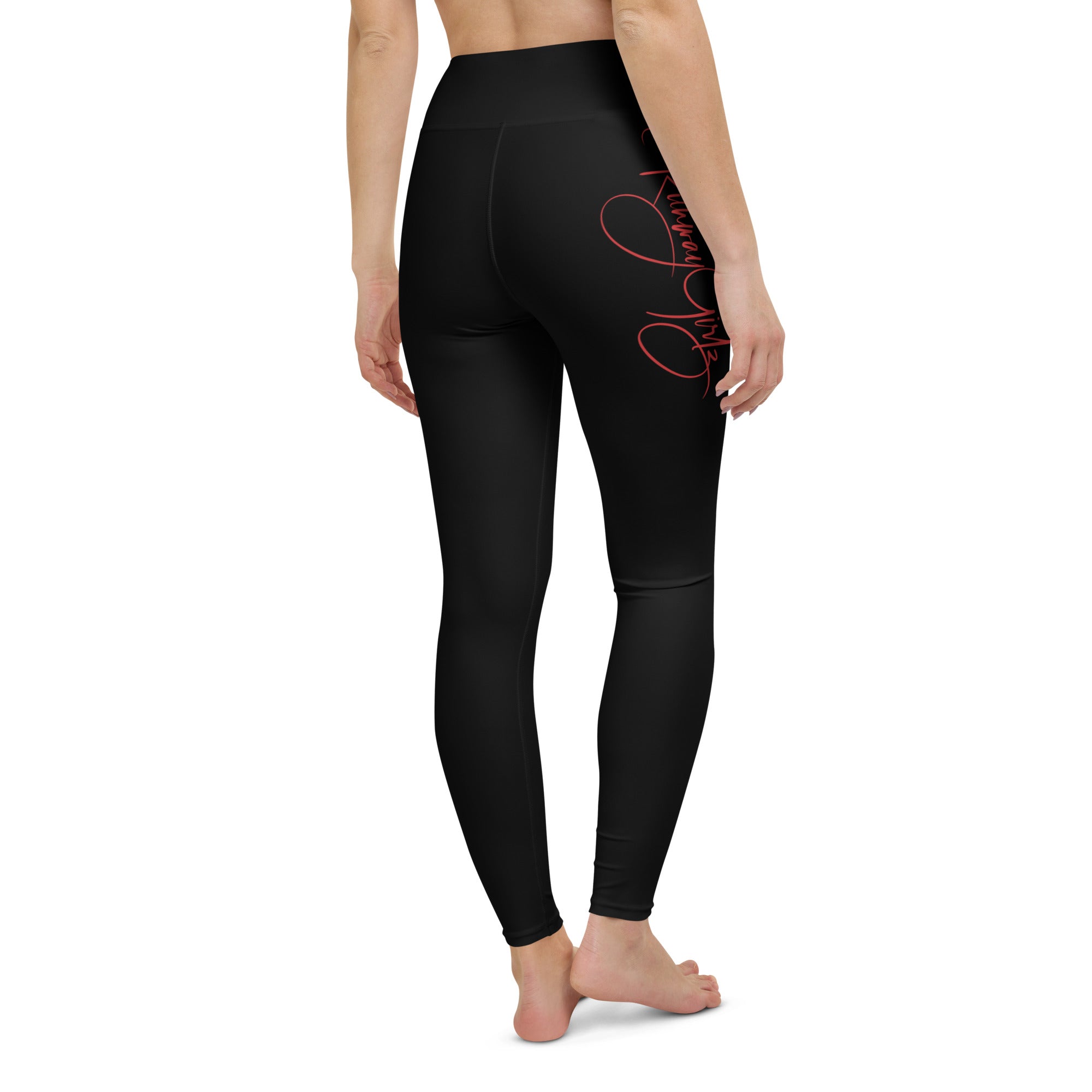 Women's Runway Girlz Yoga Leggings (Black/Red) – The Runway Boyz