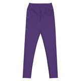 Women's Runway Girlz Yoga Leggings (Purple/Aqua)