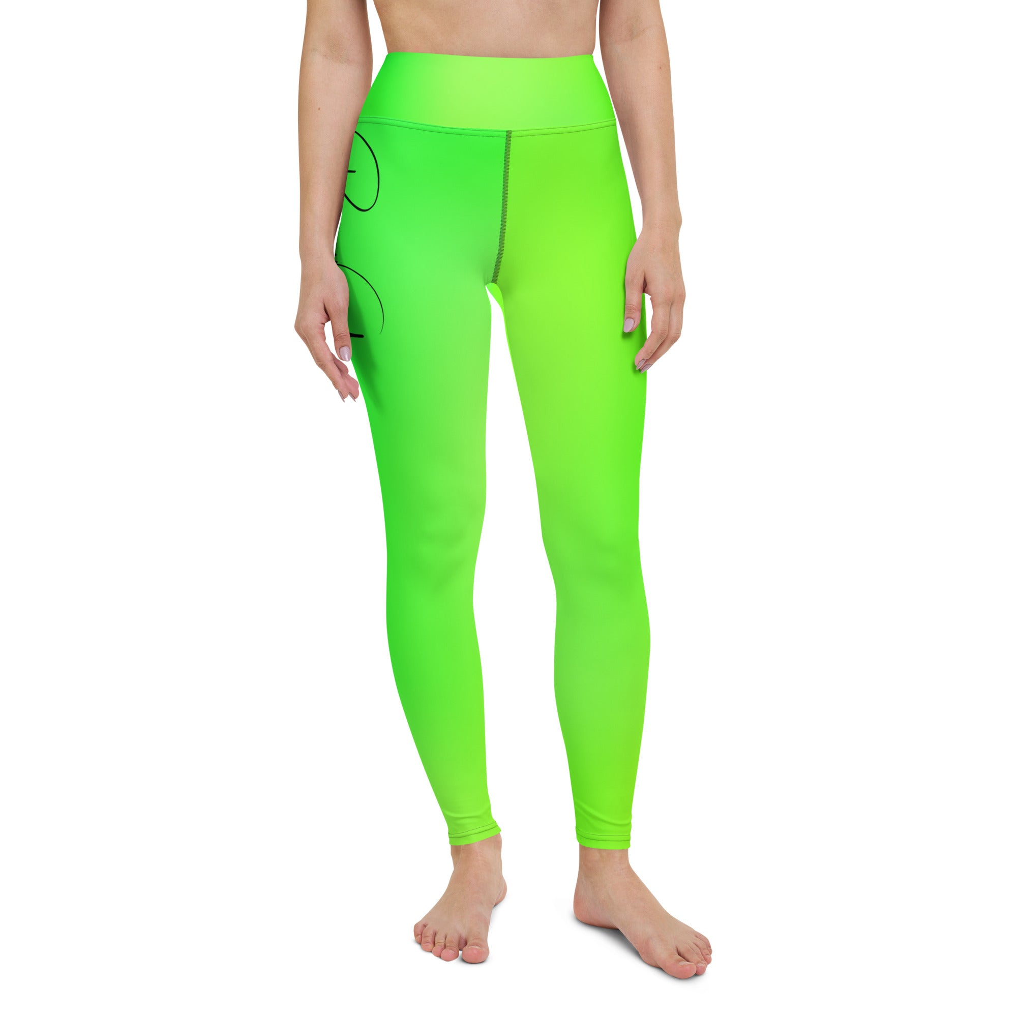 Women's Runway Girlz Yoga Leggings (Lime Green/Black) – The Runway