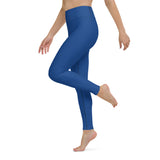 Women's Runway Girlz Yoga Leggings (Blue/Gold)