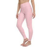 Women's Runway Girlz Yoga Leggings (Pink/Maroon)