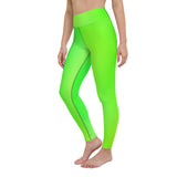 Women's Runway Girlz Yoga Leggings (Lime Green/Black)