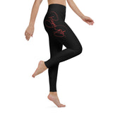Women's Runway Girlz Yoga Leggings (Black/Red)