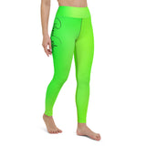 Women's Runway Girlz Yoga Leggings (Lime Green/Black)