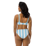 Women's Aqua Striped Bikini