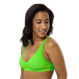 Women's Electric Green Bikini Top