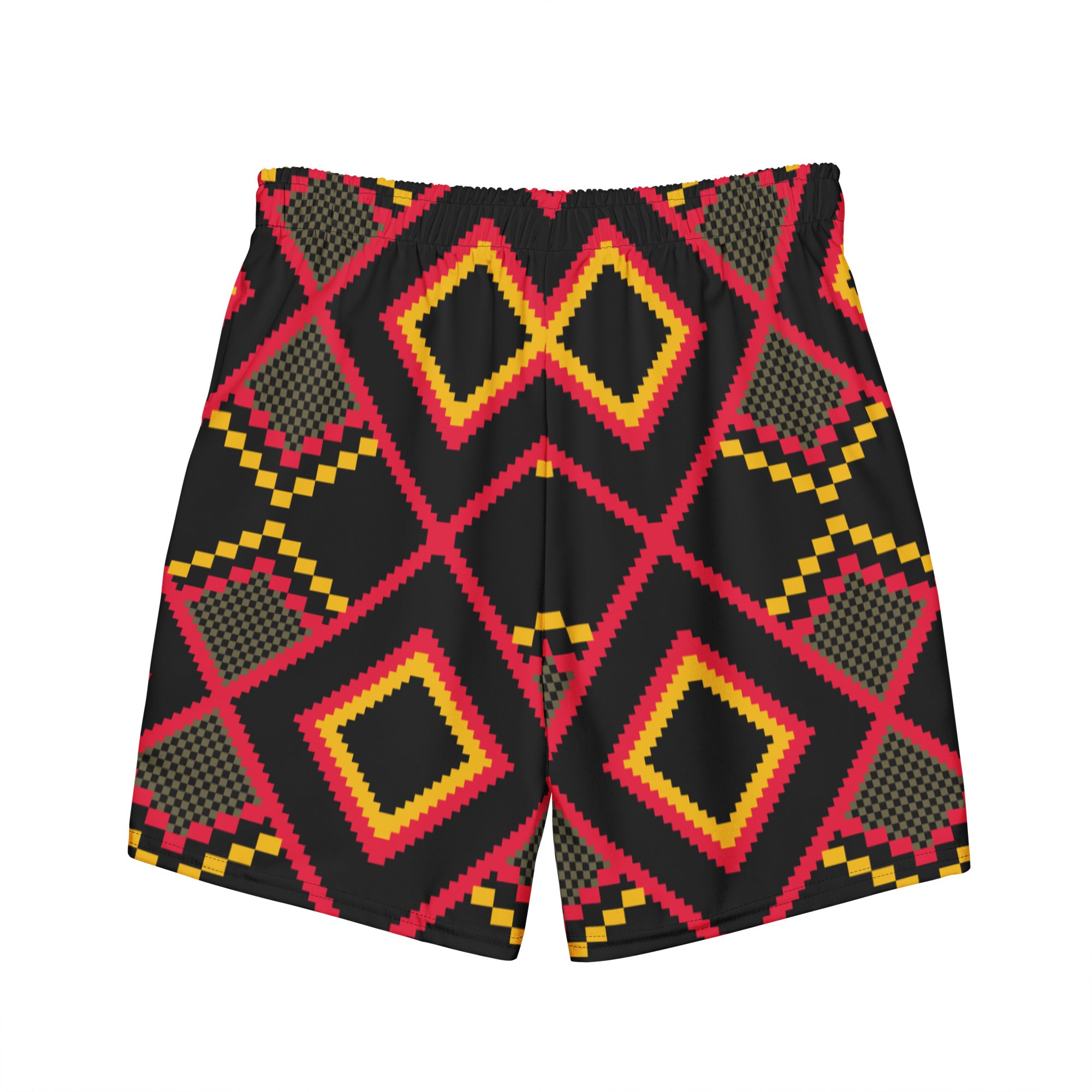 Men s African Wax Print Swim Trunks The Runway Boyz Apparel