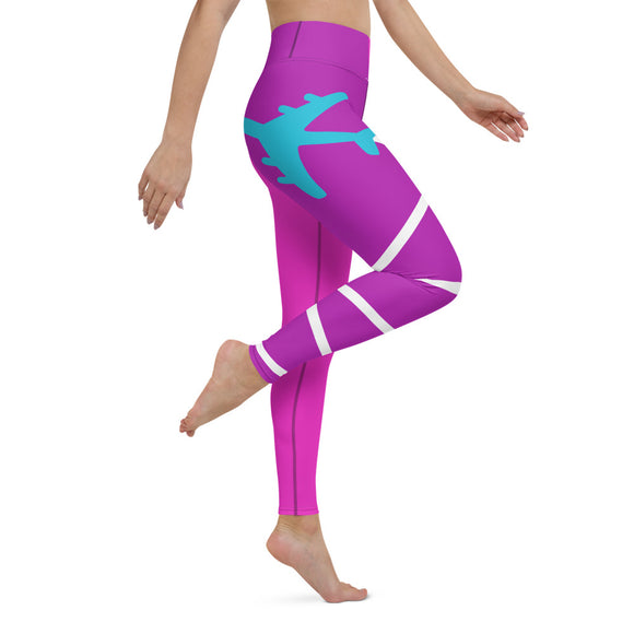 Women's Runway Girlz Yoga Leggings (Purple/Aqua) – The Runway Boyz Apparel