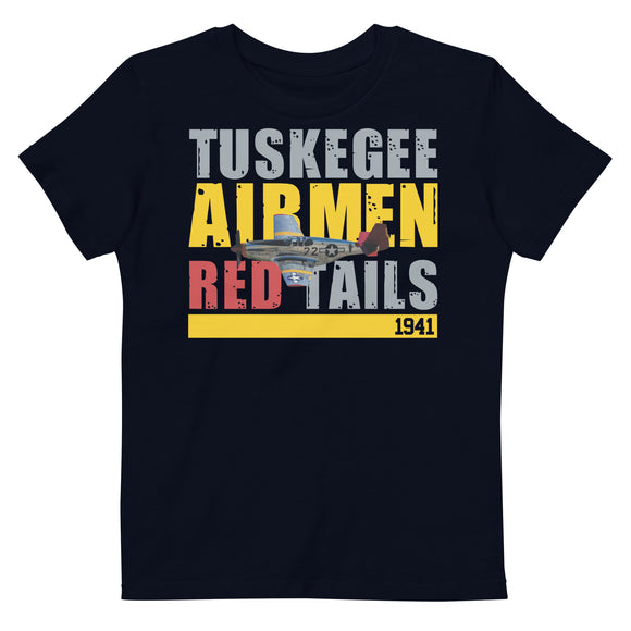 Youth Tuskegee Airmen Red Tails Organic Tee