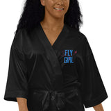 Women's Fly Girl Satin Robe